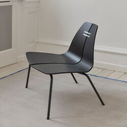 PK23&trade; loungestol, sortfarvet ask/sort, Fritz Hansen