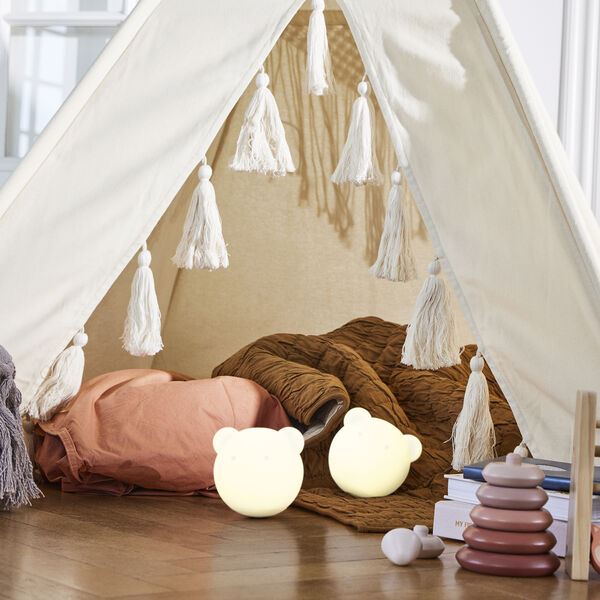 Blob bl&oslash;d lampe, white / moon grey, Kreafunk