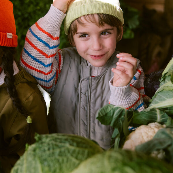 Teno Knitwear, tomato mix stripe, MarMar Copenhagen