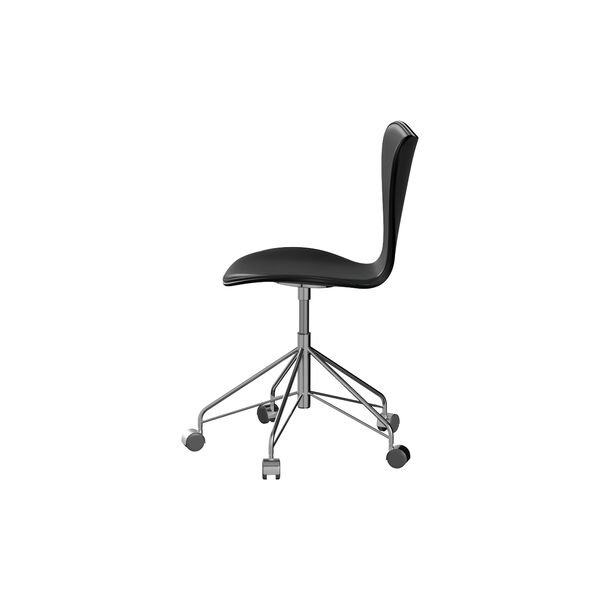 Serie 7&trade; 3117 forsidepolstret kontorstol, Grace Black, Fritz Hansen