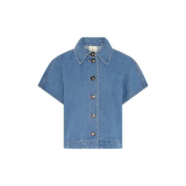 HMBinca denim cape, deep ocean, Heartmade