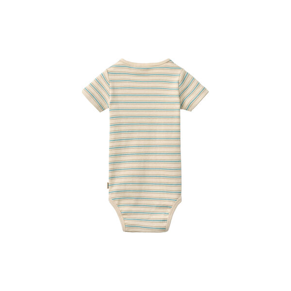Body S/S Edvald, spring lake stripe, Wheat