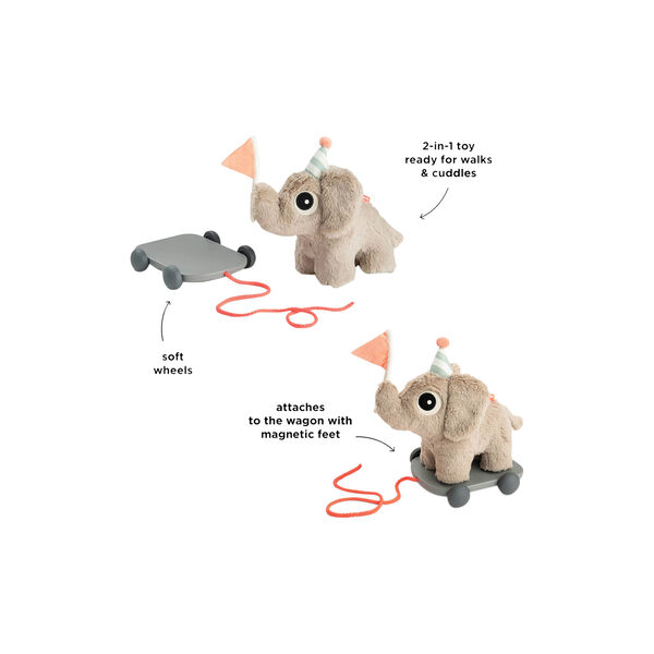 Elphee 2-i-1 tr&aelig;kdyr, sand, Done by Deer