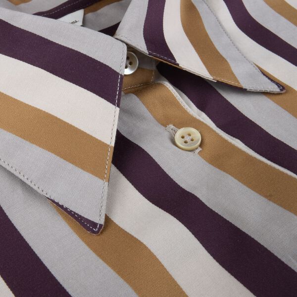 Karina Shirt, beige stripe, Stenströms