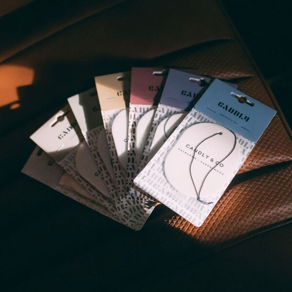 No. 4 Scented Car/Room Tag, Pine/Patchouli, Candly & Co