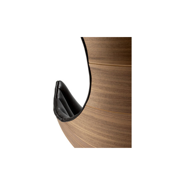 Lobster Chair loungestol, valnød/sort, Bruunmunch Furniture