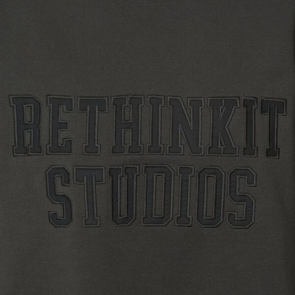 Sweat Shirt Logo, almost black, Rethinkit