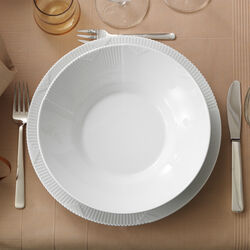 Hvid Elements dyb tallerken &Oslash; 25 cm, Royal Copenhagen