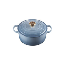 Signature rund st&oslash;bejernsgryde &Oslash; 24 cm, chambray, Le Creuset