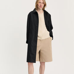 Noor Coat Oilskin, black, Aiayu