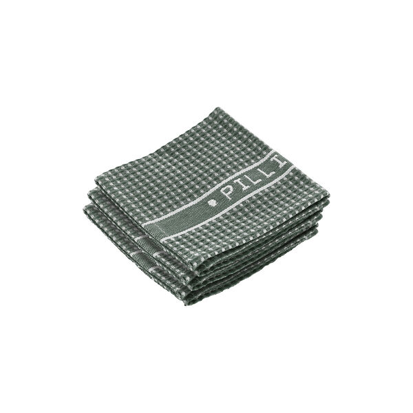 Karklude 3 stk., grøn/hvid, Pillivuyt