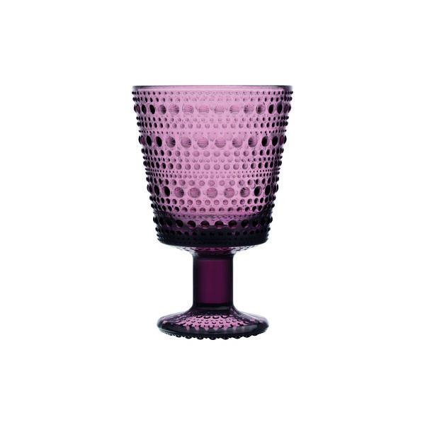 Kastehelmi glas p&aring; fod 2 stk., calluna, Iittala