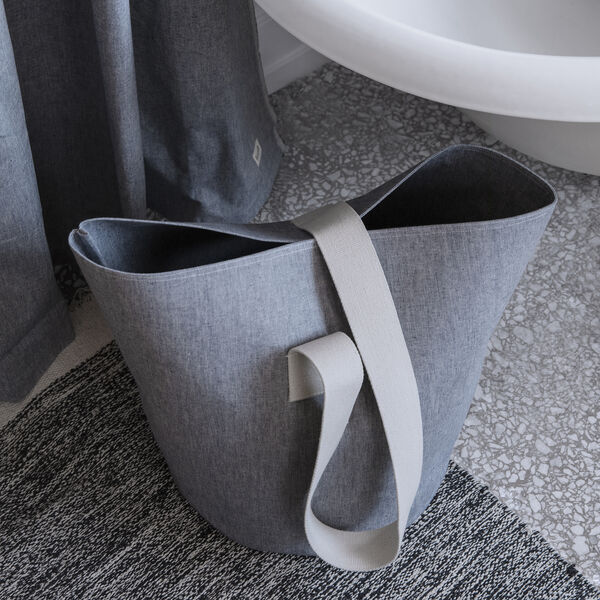 Chambray Shower Curtain, blue, ferm LIVING