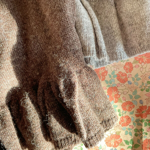 Cathy Knit Sweater, brown melange, Konges Sløjd