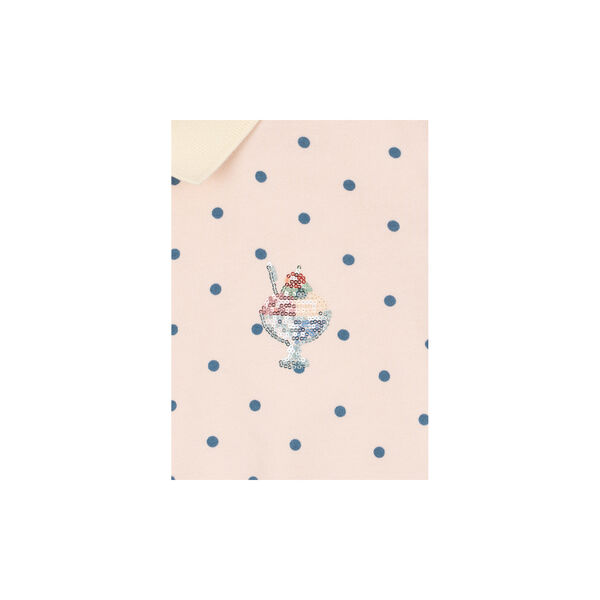 Spotty LS Polo, rosewater dot, Konges Sl&oslash;jd