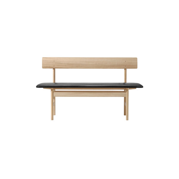 The Mogensen Bench b&aelig;nk, s&aelig;bebehandlet eg/black, Fredericia Furniture