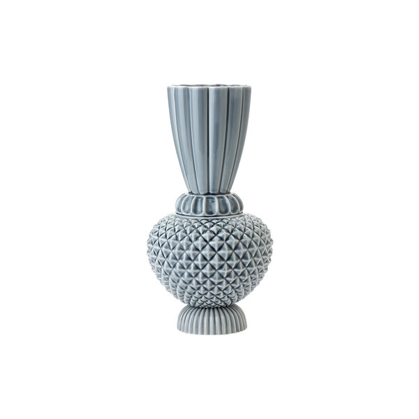 Samusrium Jumbobell vase, bl&aring;/gr&aring;, Dottir Nordic Design