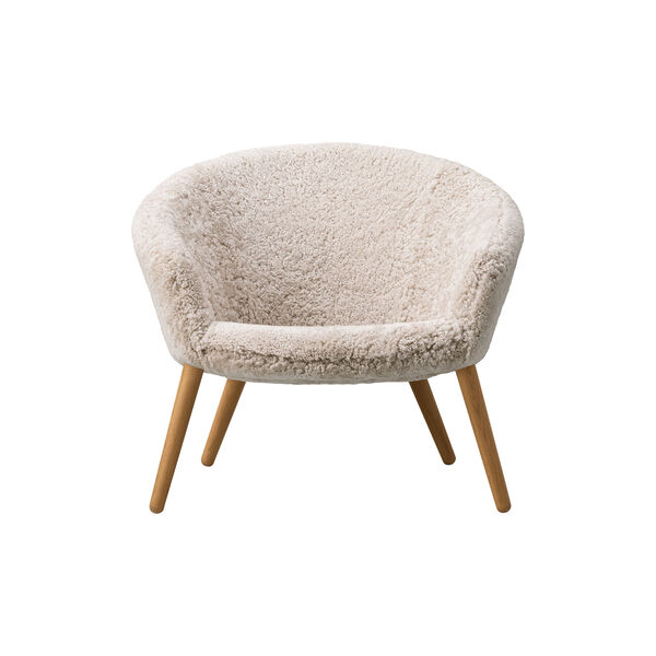 Ditzel loungestol, Moonlight/oiled oak Ditzel loungestol, Moonlight/oiled oak, Fredericia Furniture