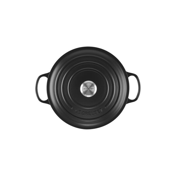 Signature rund st&oslash;bejernsgryde &Oslash; 28 cm, matte black, Le Creuset