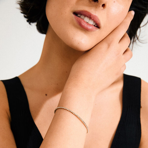 ARASH krystalarmbånd, guldbelagt, Pilgrim