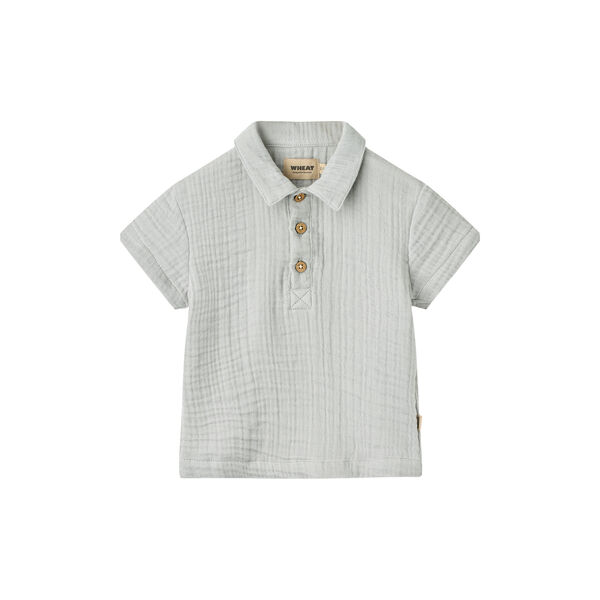 Shirt S/S Svend, light blue, Wheat