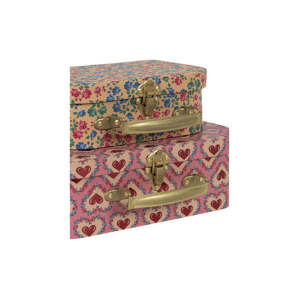 2-pack Suitcase, pink, Konges Sløjd