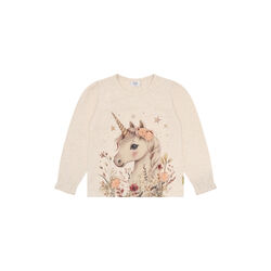 Hcalma Unicorn with Print, wheat melange, Hust & Claire