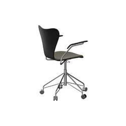 Serie 7&trade; 3217 forsidepolstret kontorstol, Essential moss green, Fritz Hansen