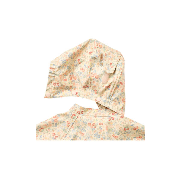 Rainwear Chardy Jacket, flowers and seashells, Wheat