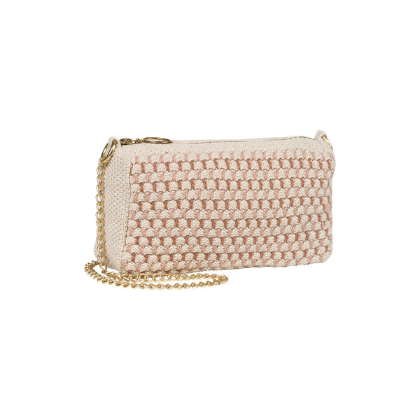 Strikket Clutch Kæde Multi, beige-rose-brown Strikket Clutch Kæde Multi, beige-rose-brown, By LOHN
