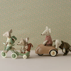 Vogn til cykel til mus, green, Maileg