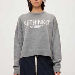 Wool Crew Logo Keep Me, light melange grey, Rethinkit