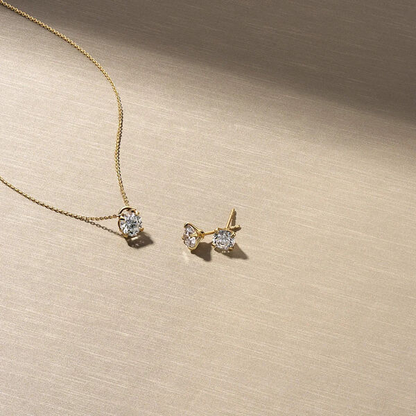 Venice Solitaire Halsk&aelig;de | 14 kt. Guld | 0,50 ct, Sif Jakobs Jewellery