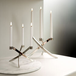 LED Mini Taper Candle 14 cm 2 pcs, nordic white, Uyuni Lighting