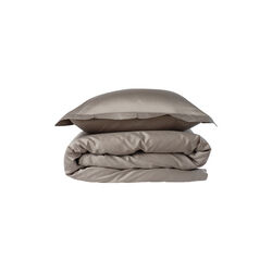 Satinv&aelig;vet senget&oslash;j, lysegr&aring;, Geismars V&aelig;verier