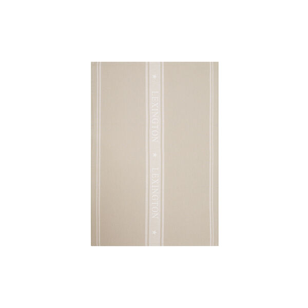 Icons Cotton Jacquard Star viskestykke, beige/white, Lexington