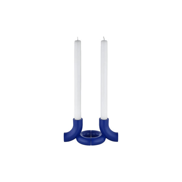 DOODLE Lysestager 2 stk. mazarine blue, Blomus