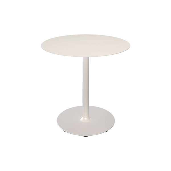 PICO Café Table with Round Base Ø 74, muted white, HOUE
