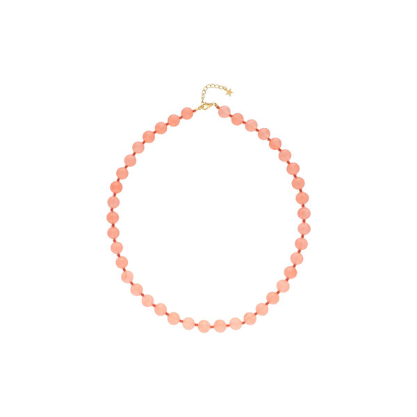 Jasmine small halsk&aelig;de, peach, Nuni Copenhagen