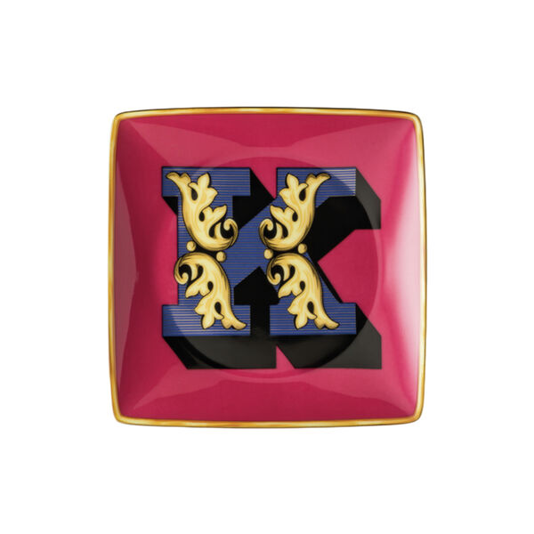 Versace Alphabet Dish K, Rosenthal x Versace
