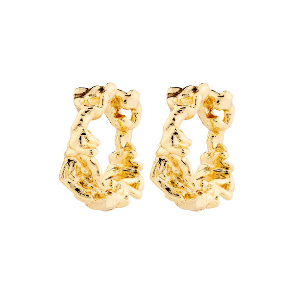 TRUST Øreringe Medium, gold plated, Pilgrim