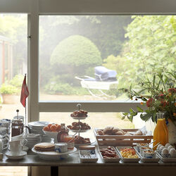 Bl&aring; Mega Riflet Rektangul&aelig;rt Fad 24 cm, Royal Copenhagen