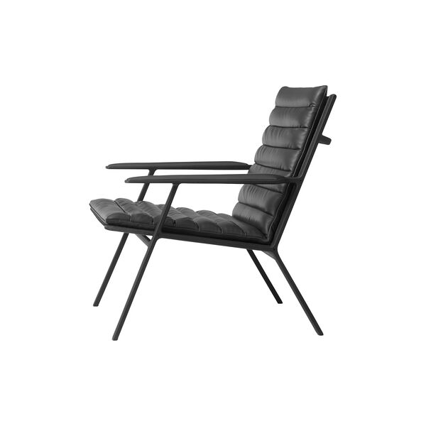 VIPP456 l&aelig;nestol, sort/sort, Vipp