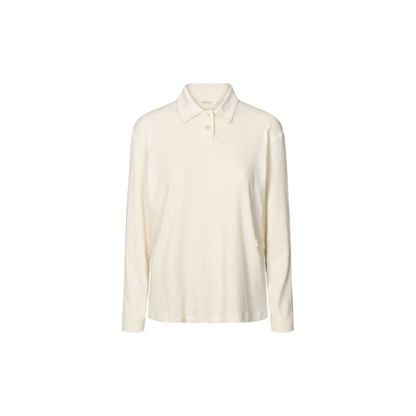 Rib Polo LS Elevate, ivory, Rethinkit