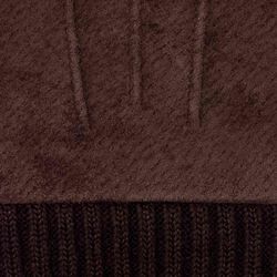 Stand læderhandske, dark brown, Kessler