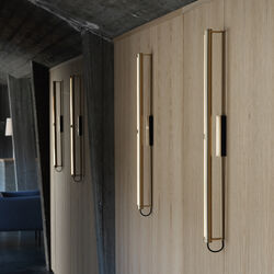 Bloomsbury Wall Lamp Hardwired, brass, Rubn