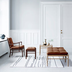 OW149 Colonial Chair loungestol, olieret valnød/cognac, Carl Hansen & Søn