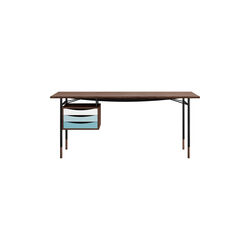 Nyhavn Arbejdsbord, walnut/cold, House of Finn Juhl™ 