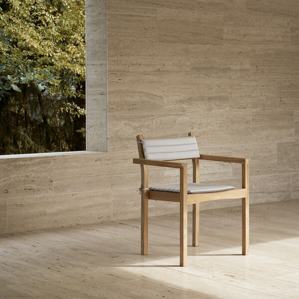 AH502 Outdoor spisbordsstol med arml&aelig;n, Carl Hansen & S&oslash;n