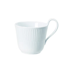 Hvid Riflet h&oslash;jhankskop 24 cl, Royal Copenhagen